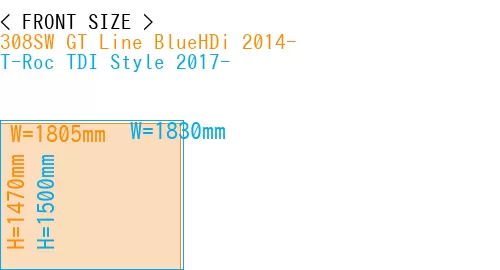 #308SW GT Line BlueHDi 2014- + T-Roc TDI Style 2017-